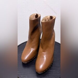 Brown Leather Ankle Boots